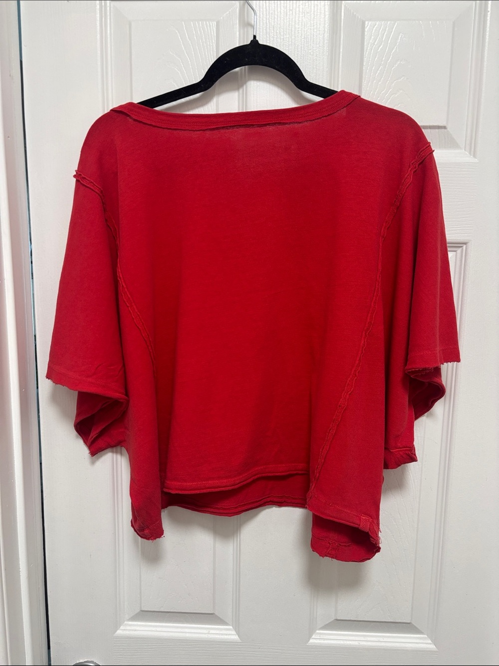 We The Free Red Boxy Crewneck t-shirt